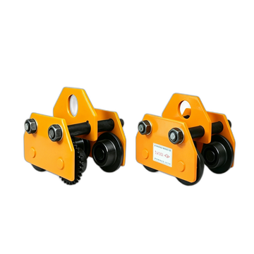 Clever Lifting push travel beam trolley for I-beam monorail track